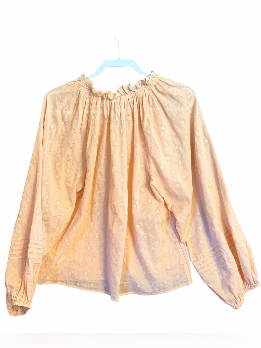 Cleobella 100% Cotton Peasant Long Sleeve Shirt Size Large - Picture 4 of 12